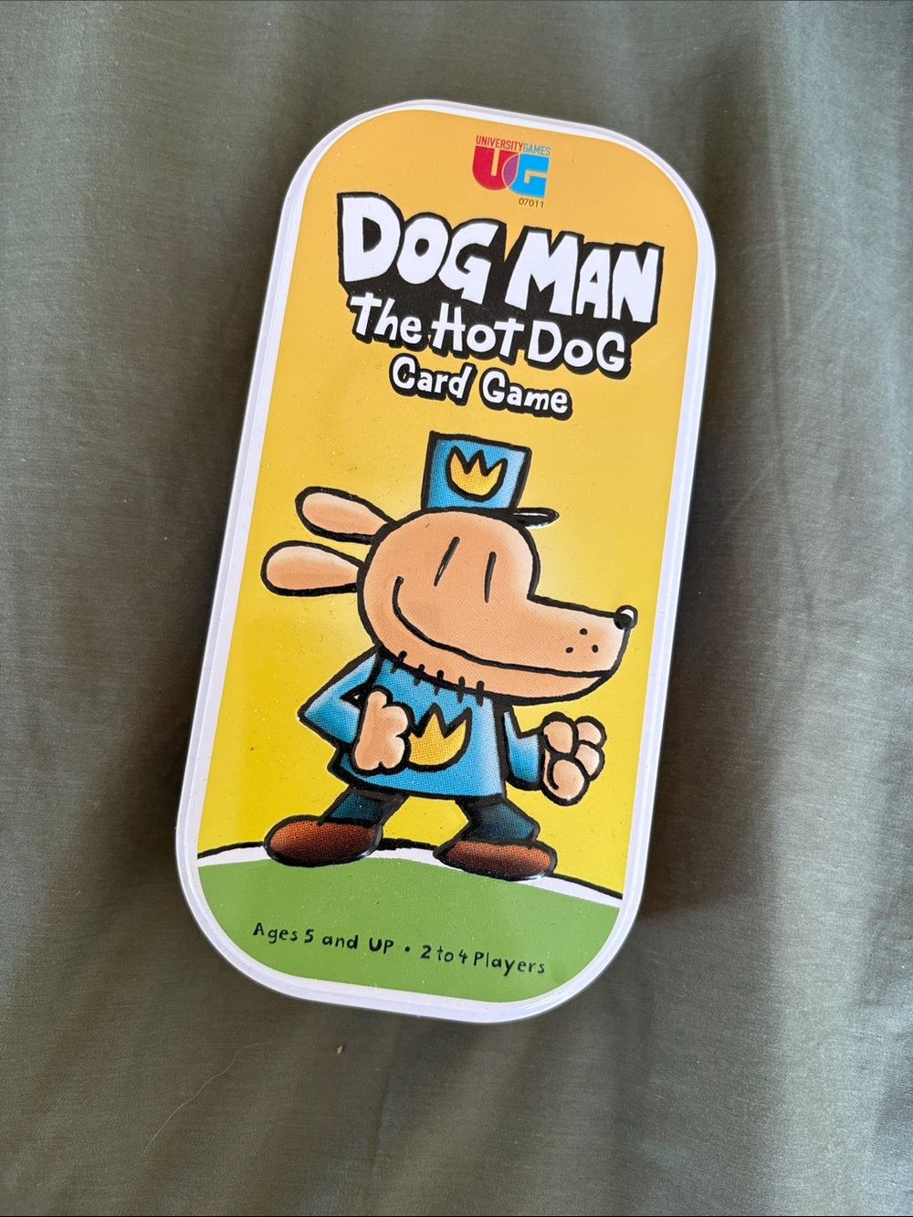 Dog Man The Hot Dog Card Game - Yellow Tin by University Games ages 5+